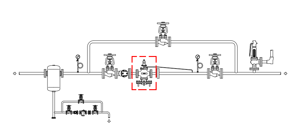 steam system pressure reducing valve drawing GP2000 pressure reducing valve