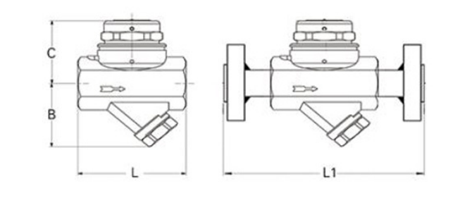 Structural drawing TD 63 Steam Trap