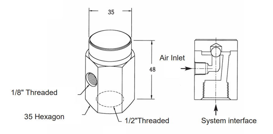 Structural drawing WVBSS vacuum breaker