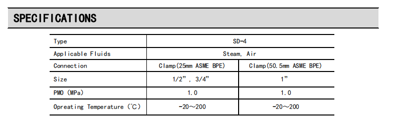 specifications clean system drain seperator