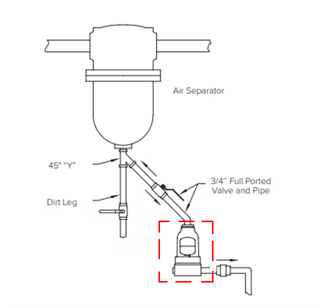 strainer application drain valve conveyance drawing