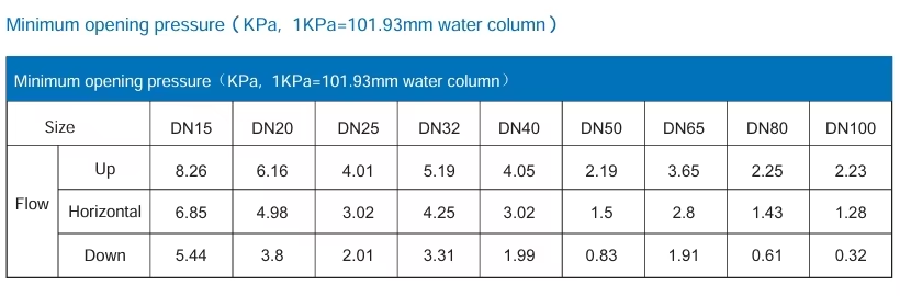 pressure CVW40 check valve