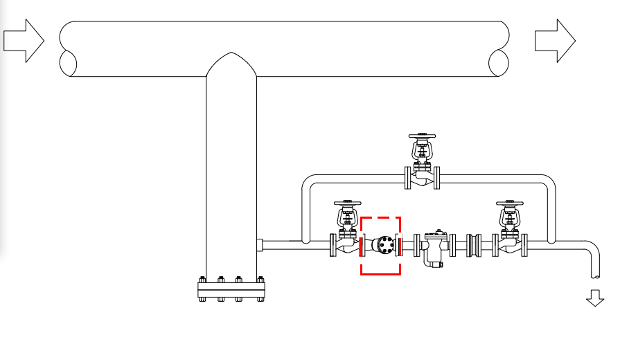 strainer application Pipeline water conveyance drawing