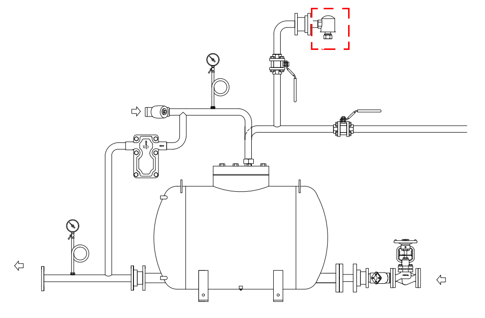 strainer application air vent