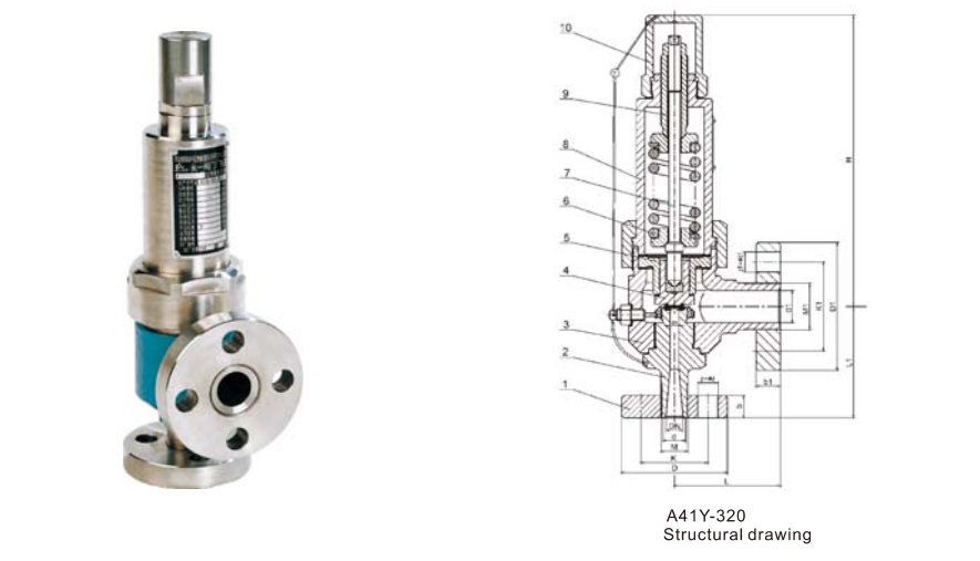 Structural drawing A41/Y Safety valve