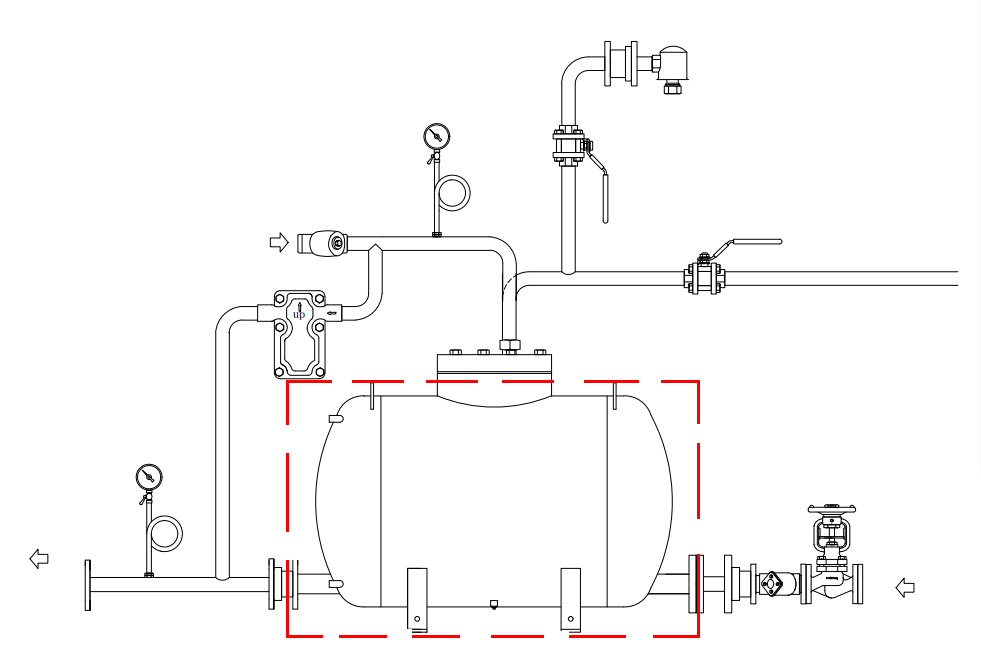 application drawing condensate recovery pump