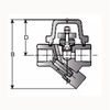 Thermostatic Steam Trap Manual Power High Temperature Water Media Bimetal Structure DN15/DN20/DN25 Ports SH-300/SH-300F Model