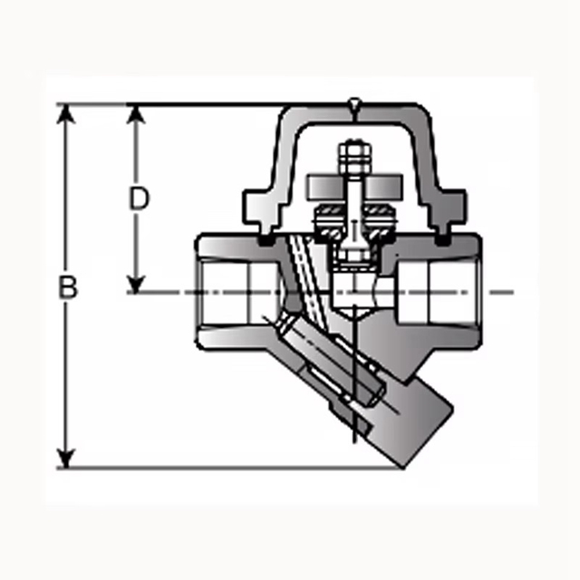 Thermostatic Steam Trap Manual Power High Temperature Water Media Bimetal Structure DN15/DN20/DN25 Ports SH-300/SH-300F Model