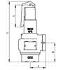 Spring Loaded Safety Valve Easy Adjustment with a Handle for Steam Air Water Gas Fluids