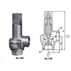 High Pressure AL-140 Series Safety Valve Popping Type Relief for Steam & Air & Oil Applications