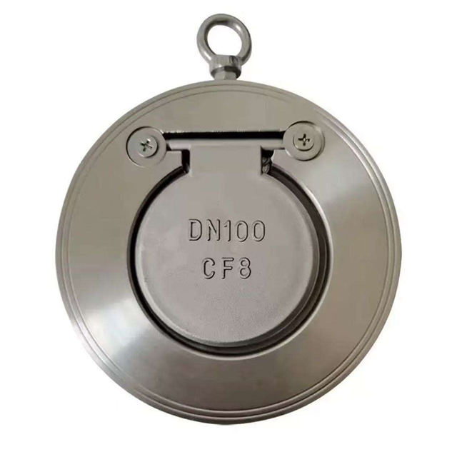 H74W 16P Stainless Steel One-Way Non-Return Single Plate Wafer Check Valve Flow Control