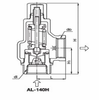 High Pressure AL-140 Series Safety Valve Popping Type Relief for Steam & Air & Oil Applications