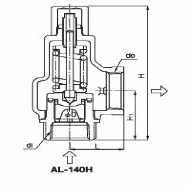 High Pressure AL-140 Series Safety Valve Popping Type Relief for Steam & Air & Oil Applications