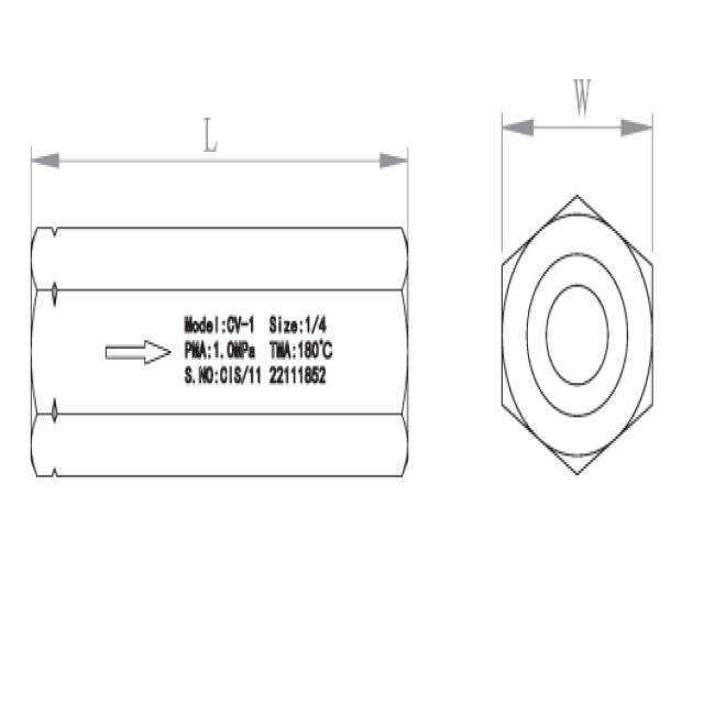 CV-1 Check Valve 1/4