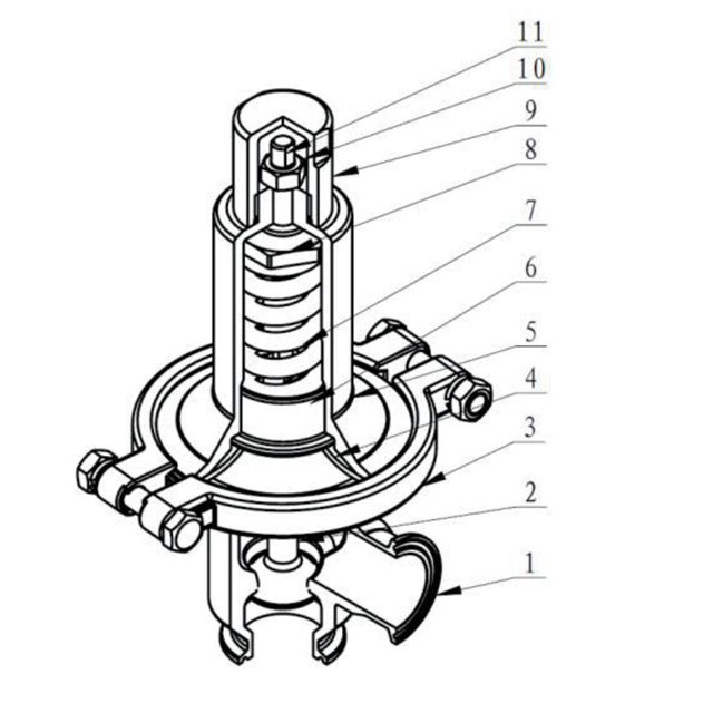High Precision Clean Steam Pressure Reducing Valve for Food Sanitary Industries Use