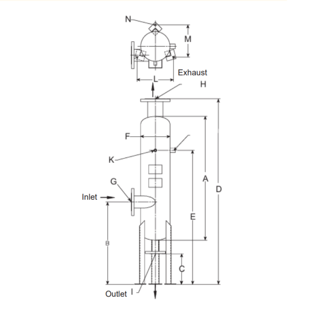 AFT Series Flash Tank High Efficiency Flash Tank for Industrial Steam Condensate Recovery & Flash Steam Separation