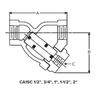 G Series Y-Type Strainer PN16 Flanged, Steam Equipment Filter with Durable Hydraulic Power Screen Chambers, No Leak Crush