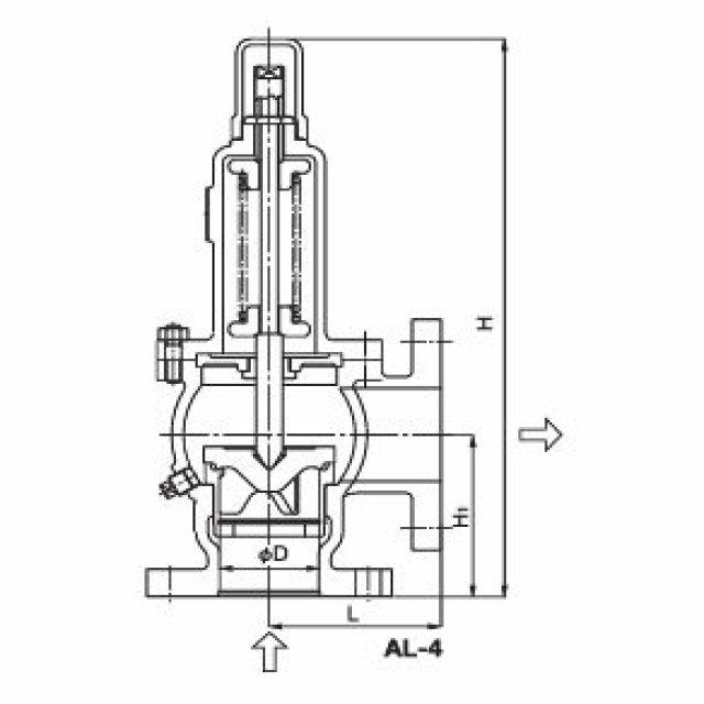 AL-4 Series Safety Valve Small Boilers Various Pressure Vessels Excellent Corrosion Resistance Metal-to-Metal Seals Recommended