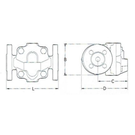 FT44 Float Steam Trap | Flanged/Threaded for High-Temp Industrial Heating Equipment Condensate Drainage