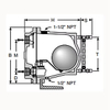 JD/KD Thread Connection Ductile Iron Floating Ball Manual Hot Static Steam Trap Water Control Gate Valves DN50 for Steam