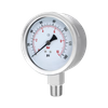 Dual Scale Pressure Gauge 0-10 Bar 304/316 Stainless Steel for Steam Systems
