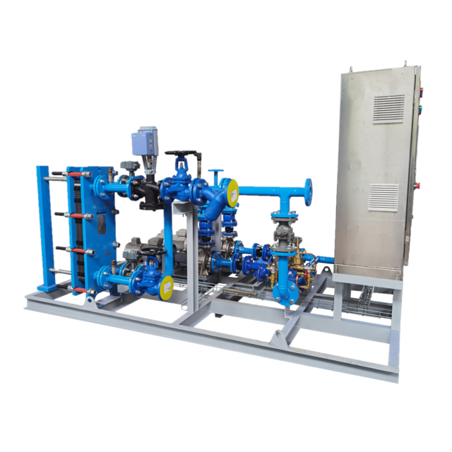 Compact Heat Exchange Unit | Remote Monitoring for Building HVAC & Water Circulation Systems