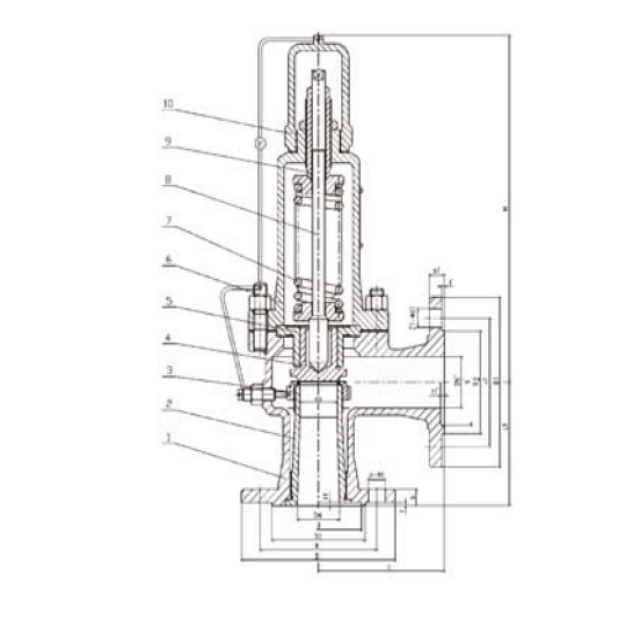 A41H/Y Spring Loaded Safety Valve High Temperature & Corrosive Media