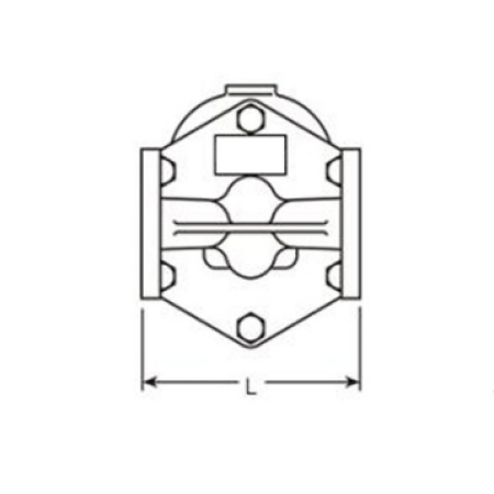 FT43HS-IV Flanged Steam Trap Ductile Iron Body for Horizontal Mount Steam Pipeline