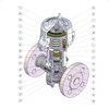 Stainless Steel Pneumatic Piston Cut Valve AP-2F for Reliable On/Off Flow Control
