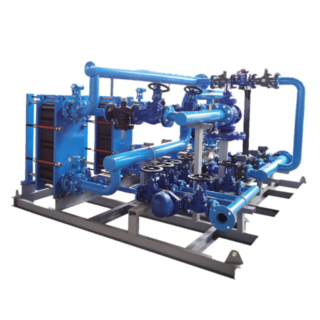 Compact Heat Exchange Unit | Remote Monitoring for Building HVAC & Water Circulation Systems