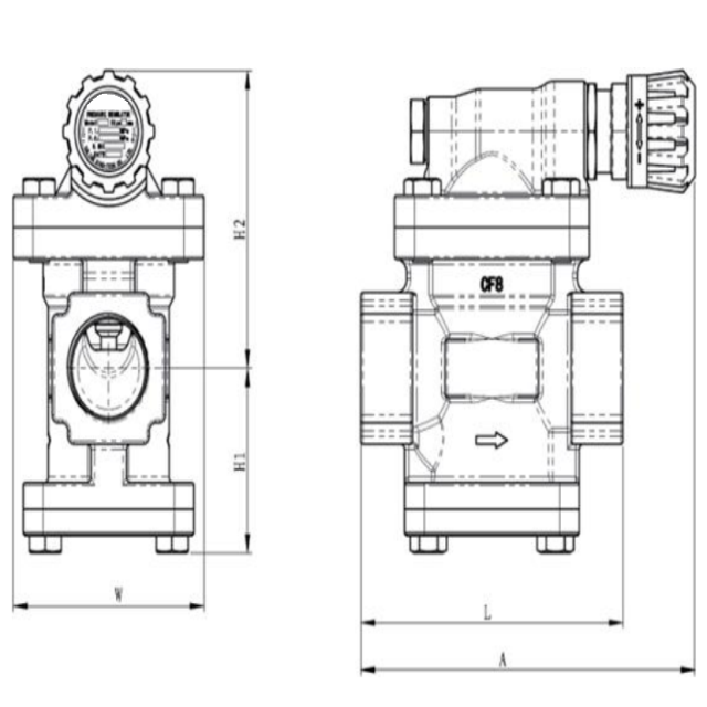 YP-R2 Stainless Steel Pressure Reducing Valve For Pharmaceutical & Medical & Food Industry