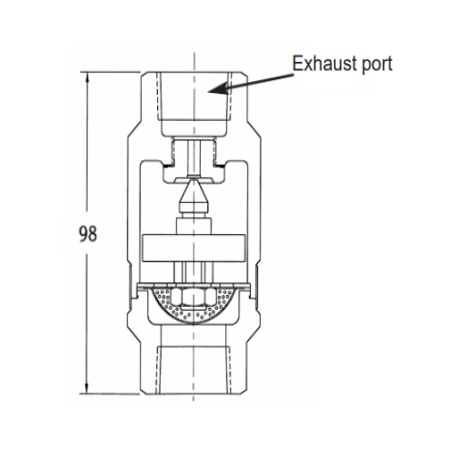 AV2000 Thermostatic Air Vent Hardened Disc for Corrosive Steam System Non-Condensable Gas Discharge