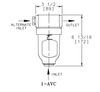 Manual Air Gas Vent Valve 1-AVC with Transparent Housing And Ball Float