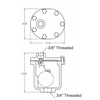 Float Mechanism Air Vent High Temp Construction for Container & Pipeline Non-Condensable Gas Discharge