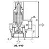 High Pressure AL-140 Series Safety Valve Popping Type Relief for Steam & Air & Oil Applications