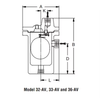 Forged Steel Free Floating Lever Air Vent for Gas Systems with Manual Power